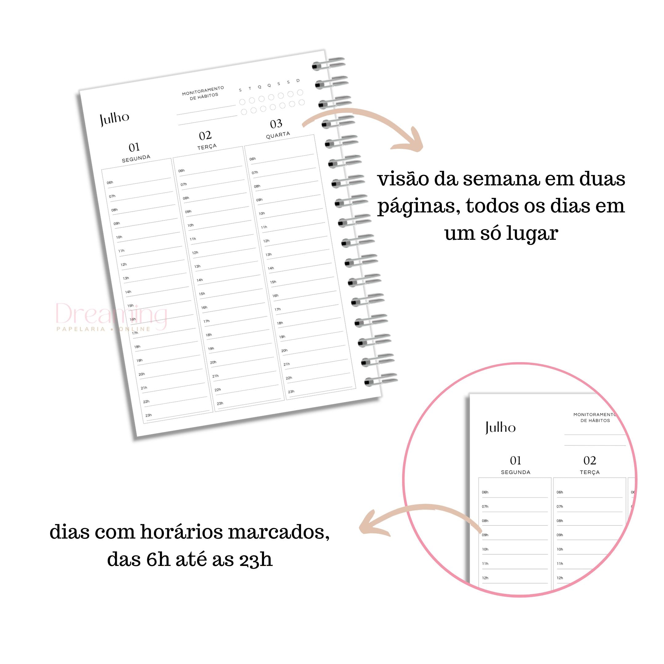 Agenda Planner 2026 Verde Militar