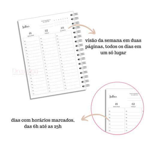 Agenda Planner 2026 Arco-Íris