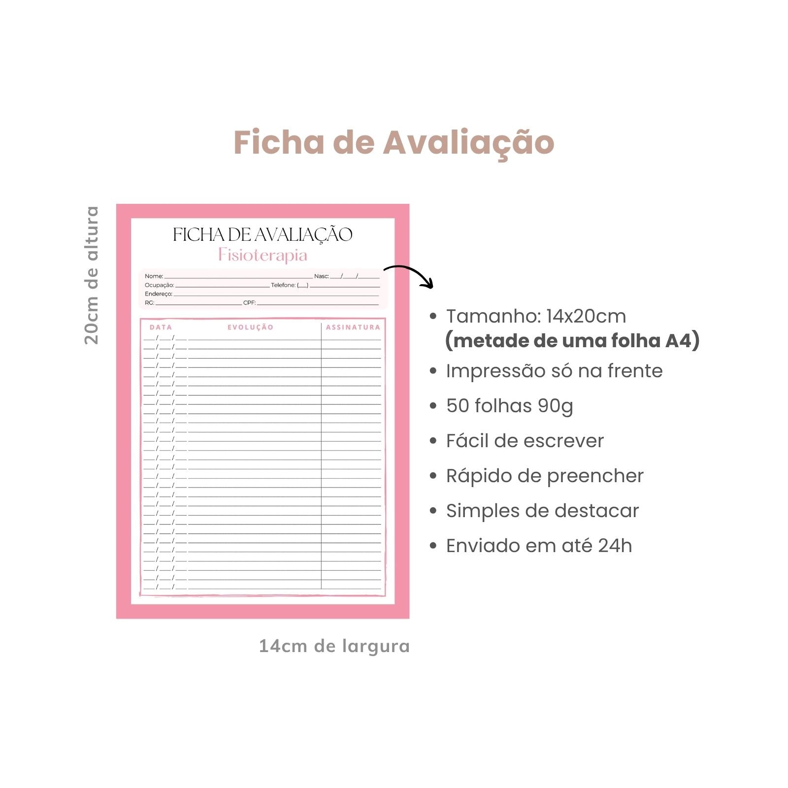 Ficha de Avaliação Fisioterapia