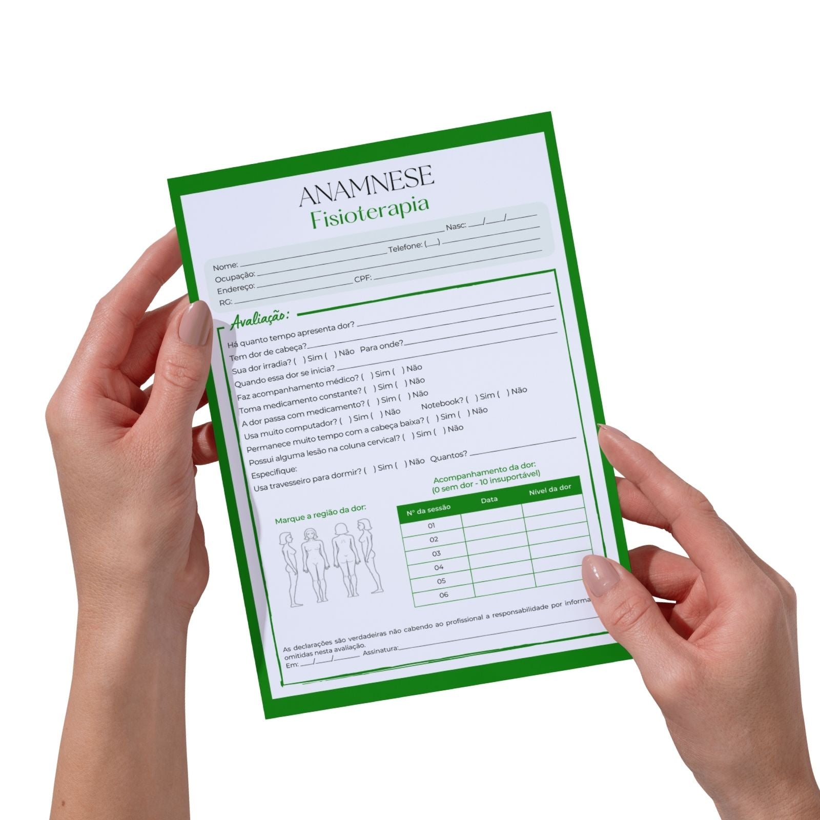 Ficha de Anamnese Fisioterapia