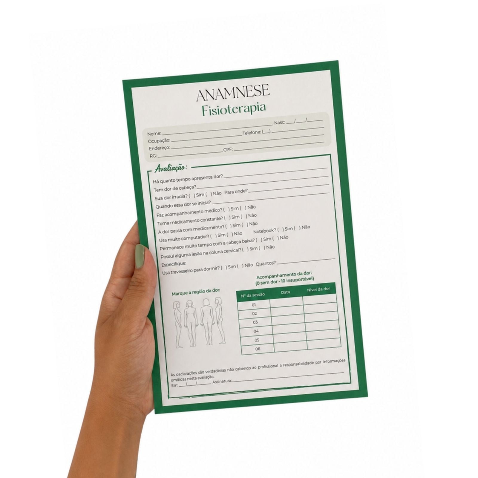 Ficha de Anamnese Fisioterapia