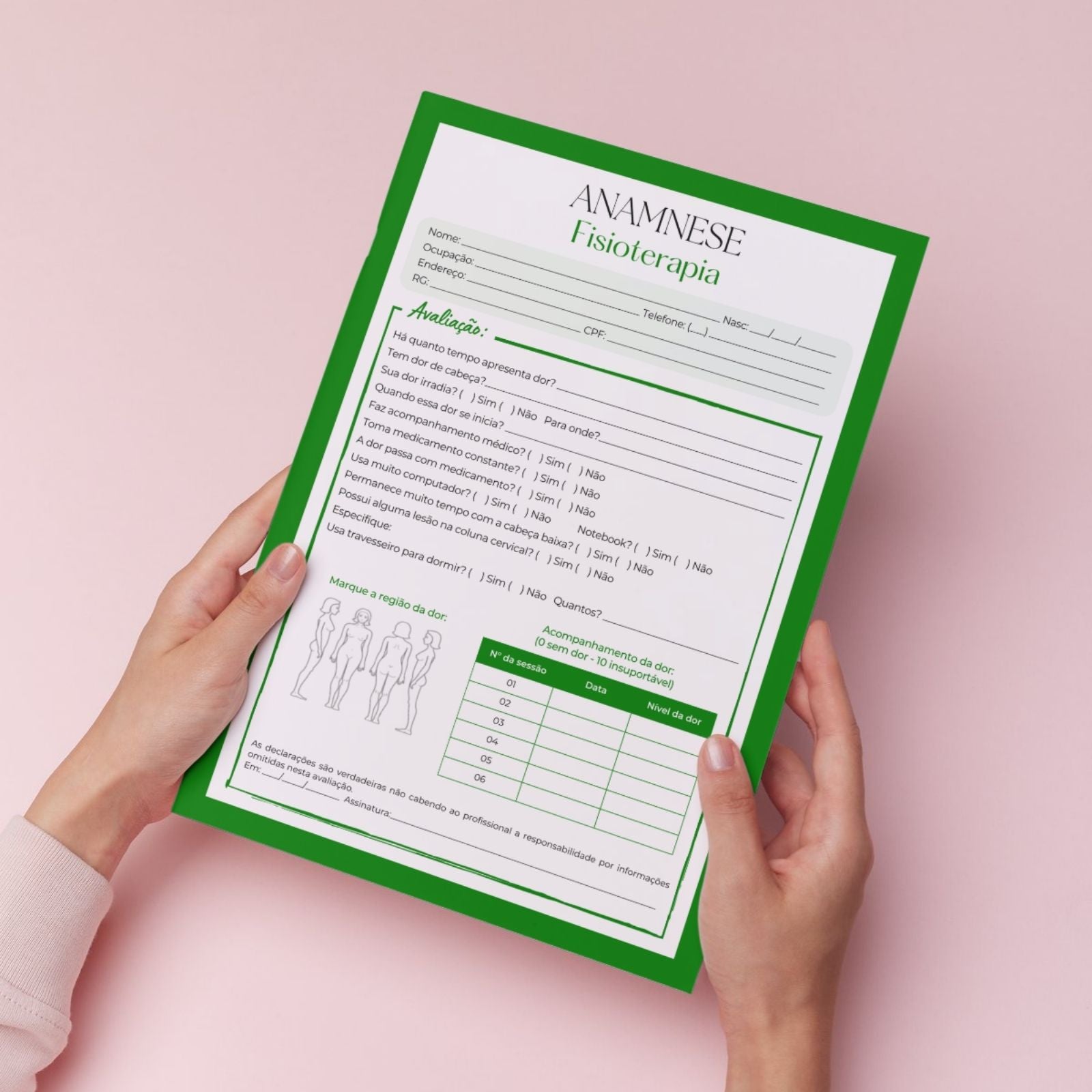 Ficha de Anamnese Fisioterapia