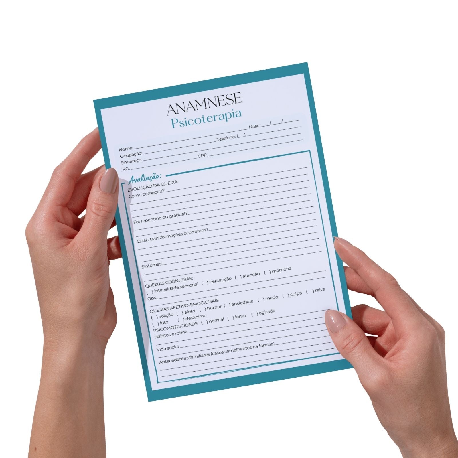 Ficha de Anamnese Psicoterapia