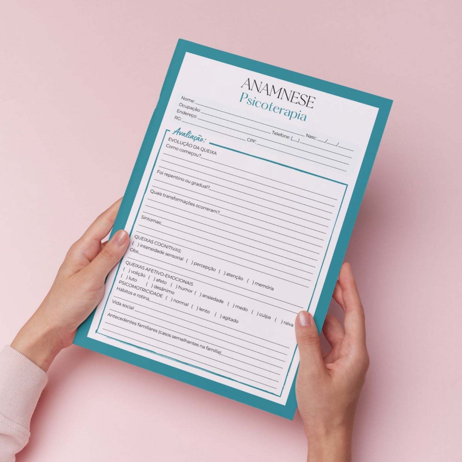 Ficha de Anamnese Psicoterapia