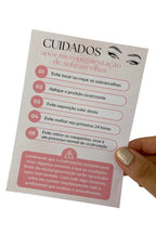Folheto Cuidados Após Micropigmentação de Sobrancelha