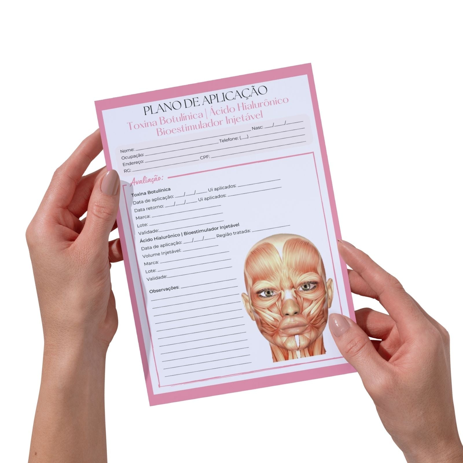 Plano de Aplicação Estética (Botox, Preenchimento e Bioestimulador)